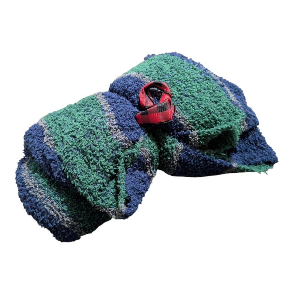 Room Essentials Blue Green Plush Throw Blanket